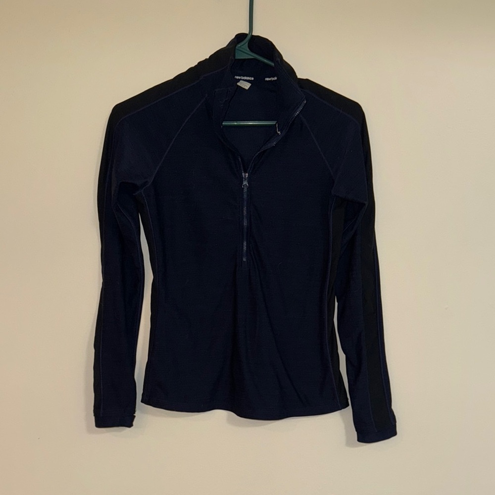 New Balance Women's navy blue Quarter-Zip Sweatshirt